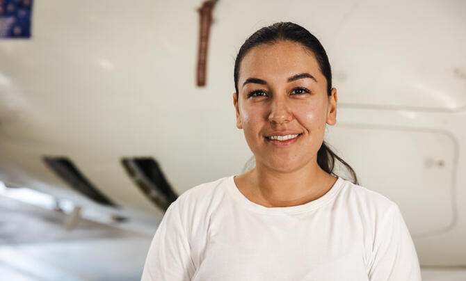 Yasemin Cencik, DHC8 First Officer, Leidos Australia