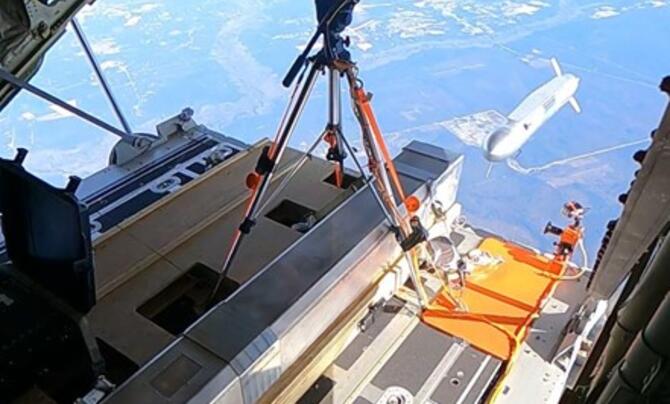 The Leidos SCM launches from a C-130.