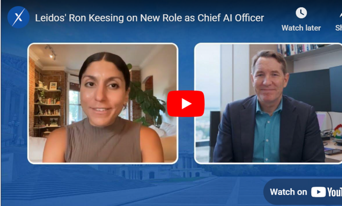 screenshot of video with two people in an interview