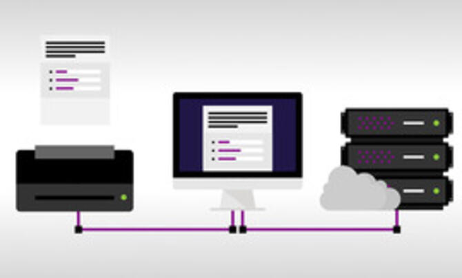 computer infographic