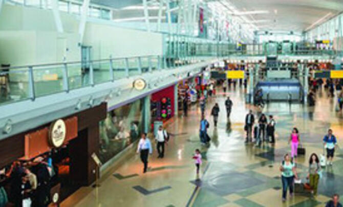 Concourse at JFK Airport in New York