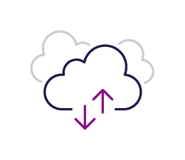 cloud with arrows icon