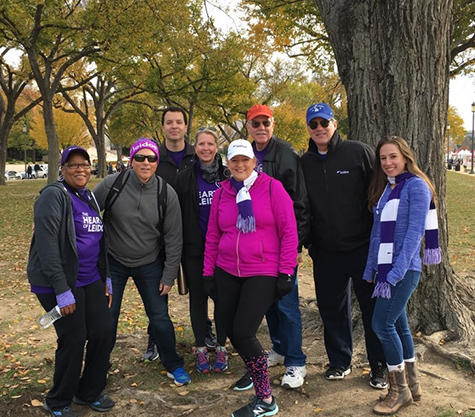 American Heart Association's annual Heart Walk Team Photo