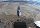 The Leidos small cruise missile, designated AGM-190A by the Air Force, being released from an AC-130J aircraft.