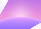 Abstract purple and pink gradient landscape with a curved horizon beneath a softly glowing, star-filled sky.