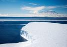 glacier floating in Antarctica