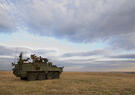 Tank in a field