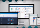 screen mockups of Intranet Quorum platform