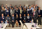group picture of attendees at Leidos-hosted Hiring Our Heroes huddle
