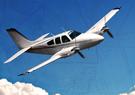 General aviation aircraft in flight