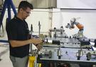 Ben Auty with the Adaptive Tooling System