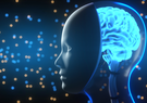 AI image with head and brain