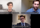 screencapture of online panel with three speakers