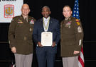 Darrell Williams receiving his award