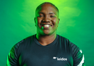 Raven Saunders headshot with a Leidos shirt
