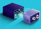 An illustration of a battery powered by quantum technology