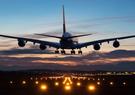 plane landing on runway