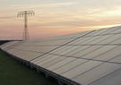 Solar panels and transmission lines
