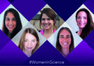 5 Leidos employees in diamond shaped graphic