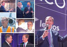 A collage of photographs of Roger Krone throughout his tenure at Leidos