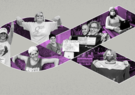 A collage of photographs of Leidos cancer survivors and supporters