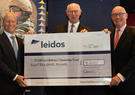 Leidos leadership present cheque to Disabled Veterans Scholarship Fund