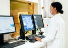 doctor working at screen