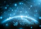 Part of earth with network line and point on the star and Milky Way background, Internet Network concept, Elements of this image furnished by NASA