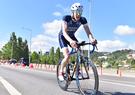 Mark on a bike