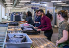 Bags going in Leidos airport scanners