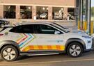 Photo of a utility's electric vehicle