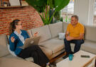 A therapist sits across from a client.