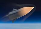 A digital representation of a hypersonic system is pictured.