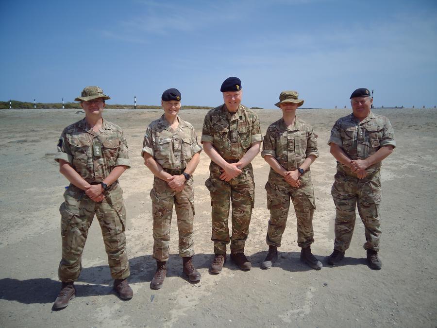 5 men in military uniforms