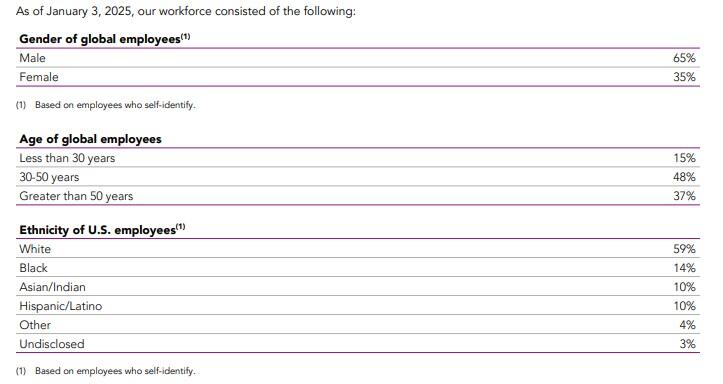 Employee and Workforce Demographics 2024