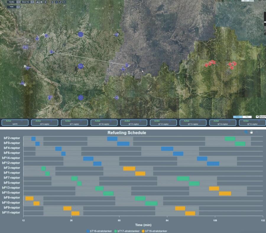 Leidos AlphaMosaic digital battle manager screenshot