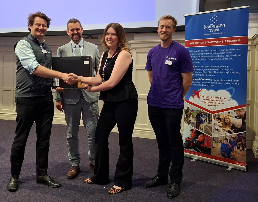 Leidos donating laptops to JET partnering school