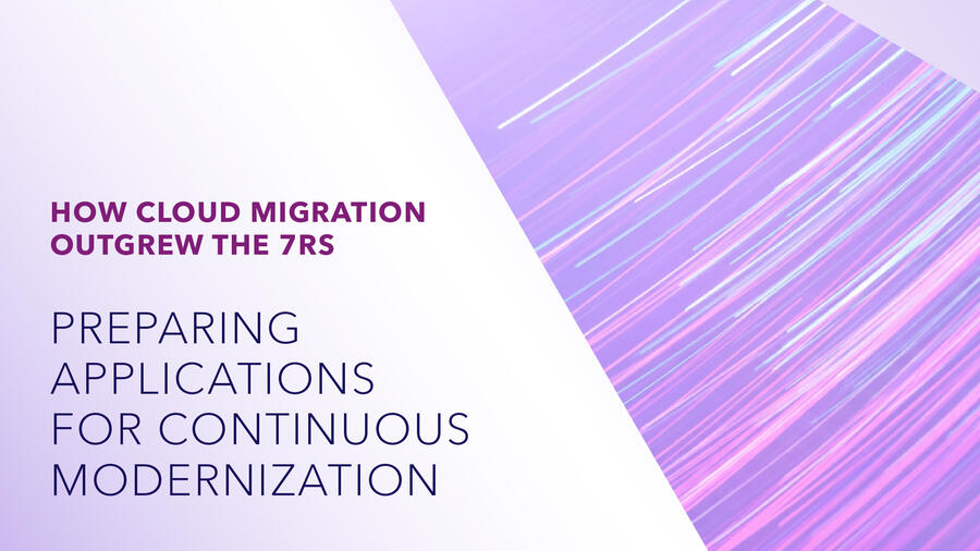 Abstract purple and pink background with diagonal streaks of light suggesting fast-moving digital data.