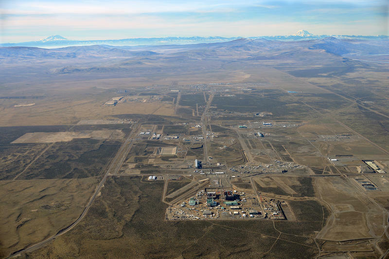 An aerial view of the Hanford Site in south-central Washington.