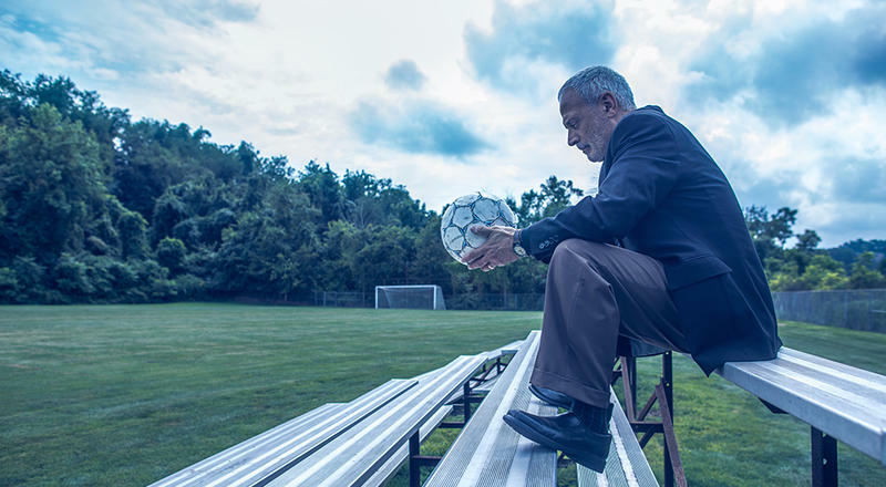 Man holding football