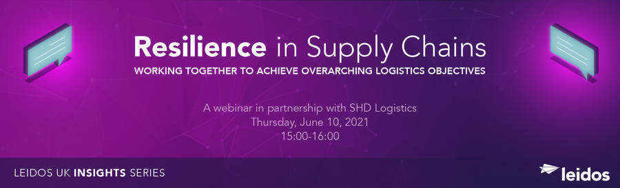 Event banner for Resilience in Supply Chains series