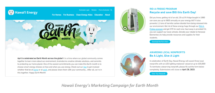 Hawaii Energy Earth Month Campaign