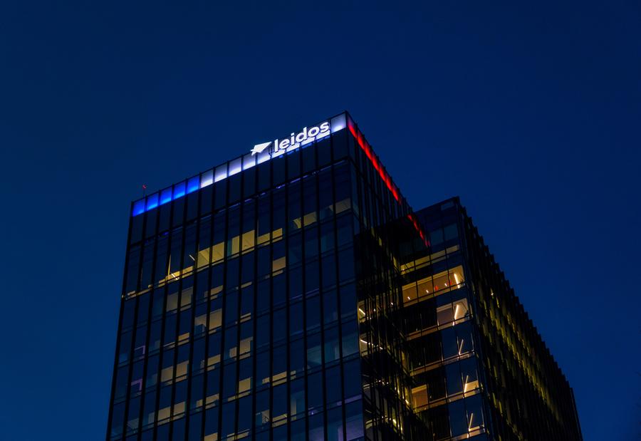 Leidos HQ at night