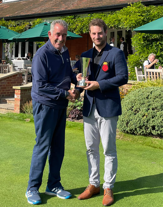 Toby Burden presented the Gerald Micklem Trophy at Sunningdale, September 2022