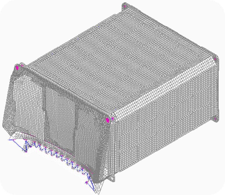 ISS Locker Finite Element Model (FEM)