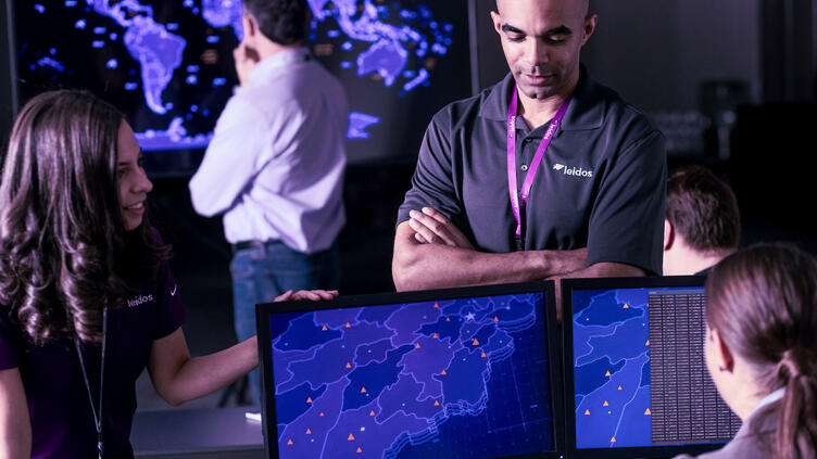 team working on dashboards and computer