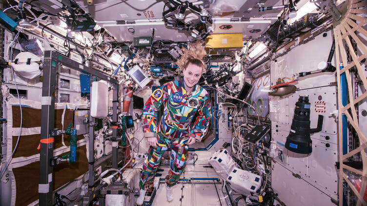 Kate Rubins in space