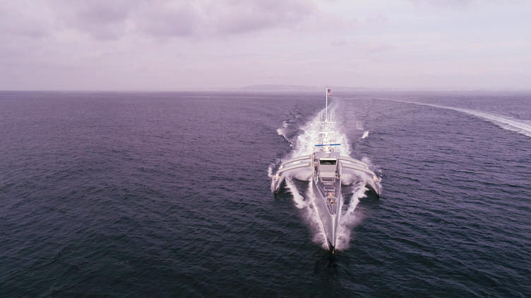 Sea Hunter on the ocean