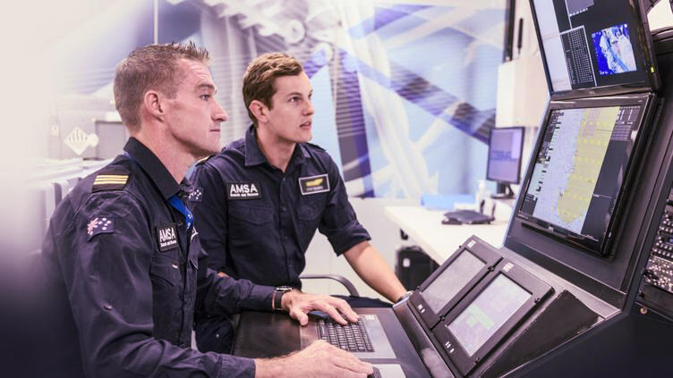 Mission Aircrew working at Mission Management System