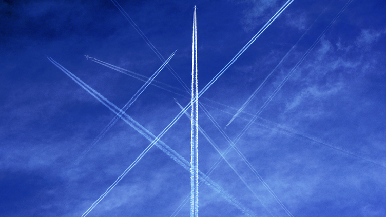 Planes flying in the sky